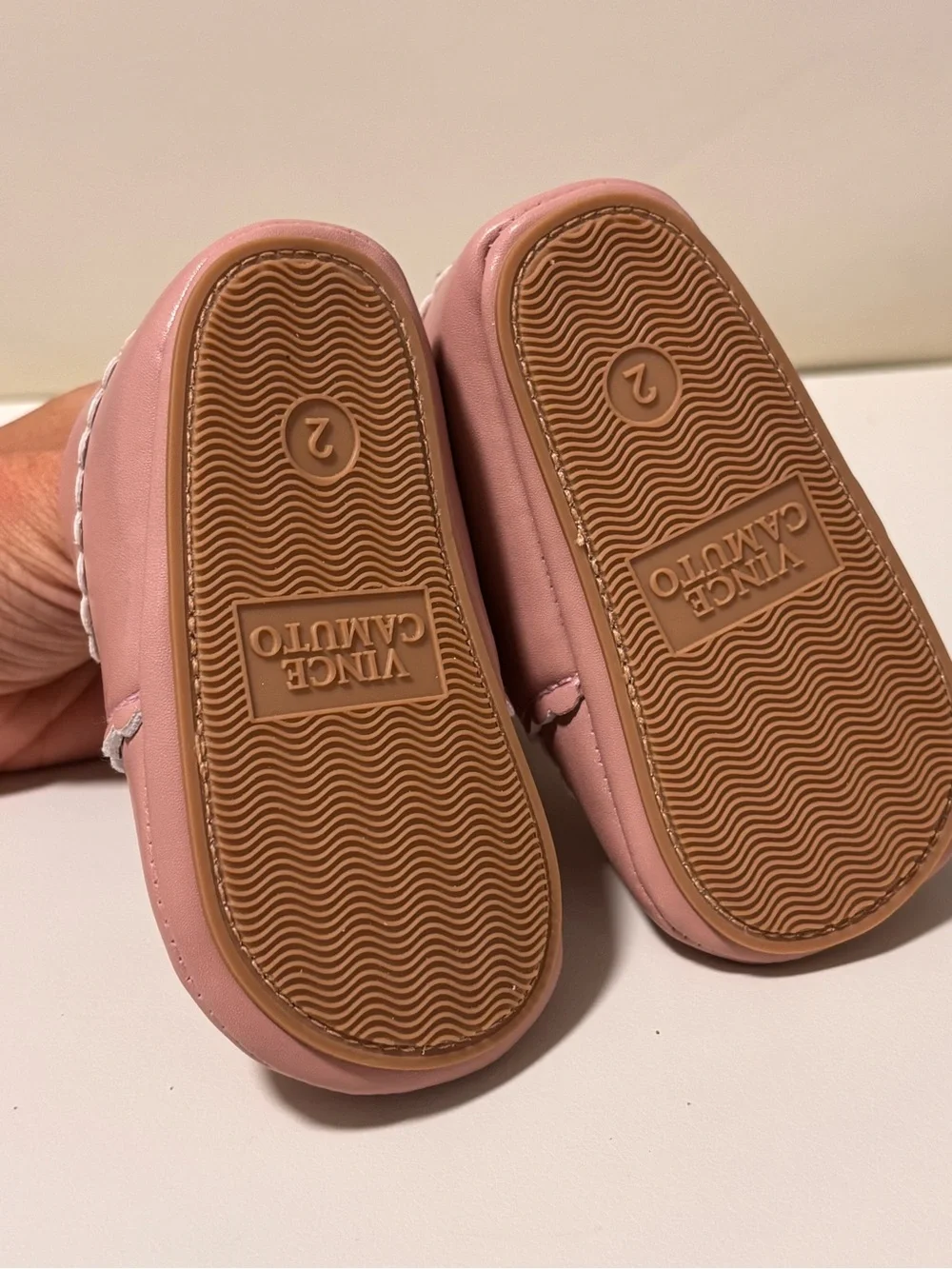 Vince Camuto Baby Girl Pink Booties Size 2